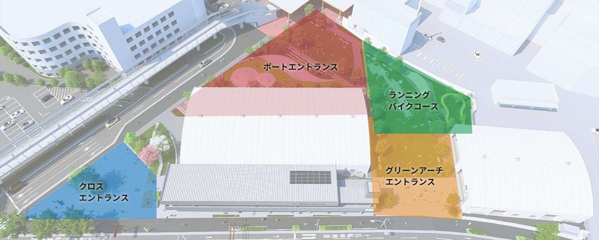 イベント広場の施設配置図